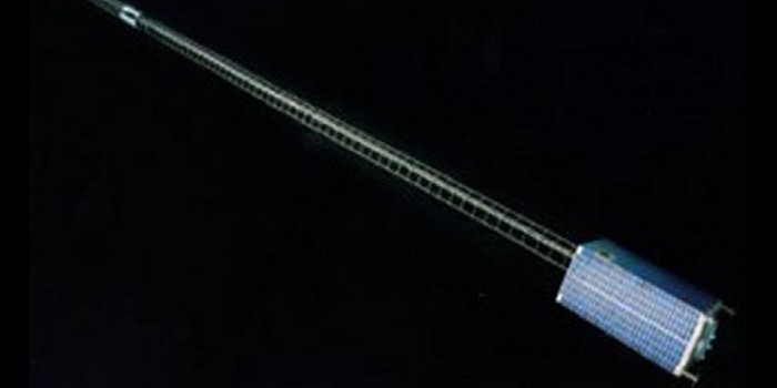 Den danske Ørsted-satellit blev sendt i rummet 23. februar 1999 fra Californien. (Foto: DTU Space)